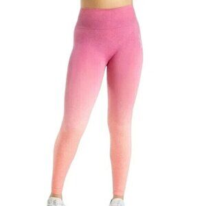 Gymshark Pink Orange Ombre Adapt Seamless Leggings Size Small High Rise